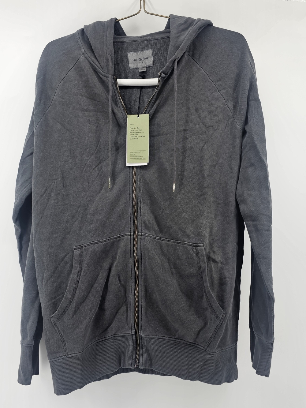 Goodfellow &‎ Co Men's Railroad Grry Zip-Up Hoodie